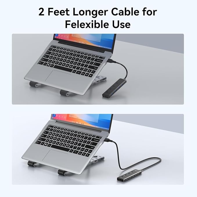 MOKiN USB 3.0 Hub, 5-Port Ultra Slim Data USB Extender - Image 9