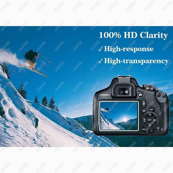 ULBTER Screen Protector for Canon EOS Rebel T7 T6 T5 2000D Camera & Hot Shoe - Image 5