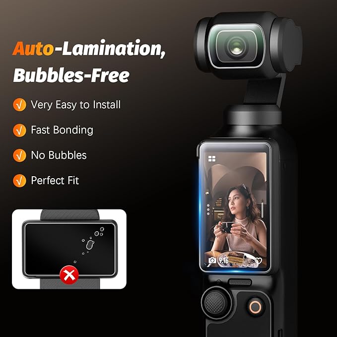 AMAZEAR Lens Screen Protector for DJI Osmo Pocket 4/3 / Xtra Muse, Pocket4 - Image 3