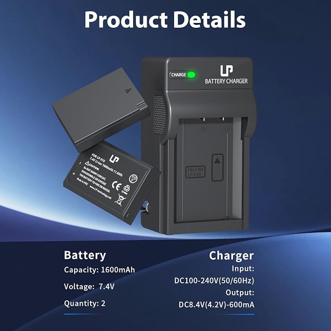 LP LP-E10 Battery Charger Pack, Compatible - Image 5