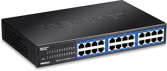 TRENDnet 24-Port Unmanaged Gigabit GREENnet Desktop Switch, Ethernet Network by TRENDnet