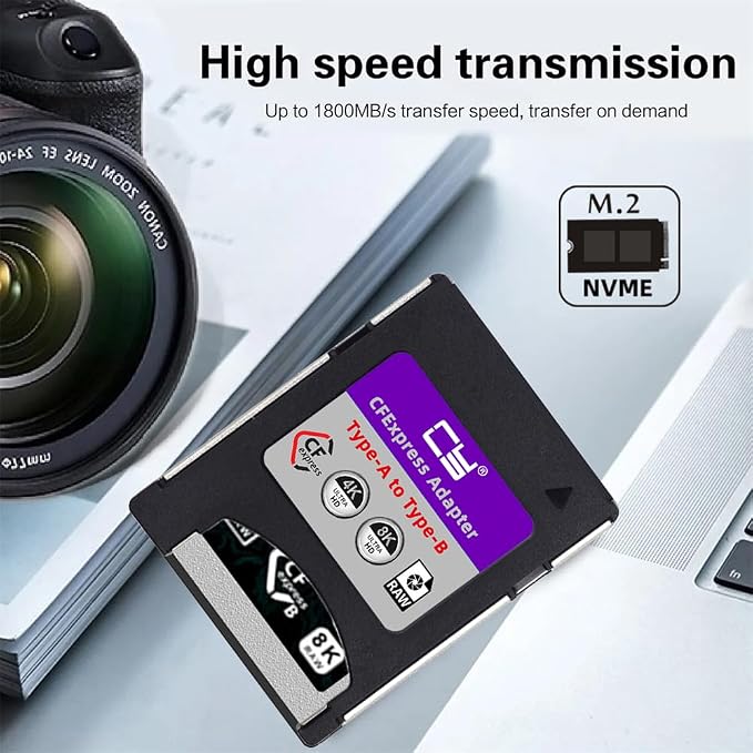 CFexpress Type-A to Type-B Memory Card Kit Case CFE CFA to CFB Adapter - Image 6