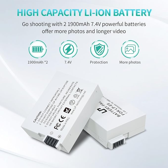 LP LP-E8 Battery Charger Pack, Compatible - Image 3