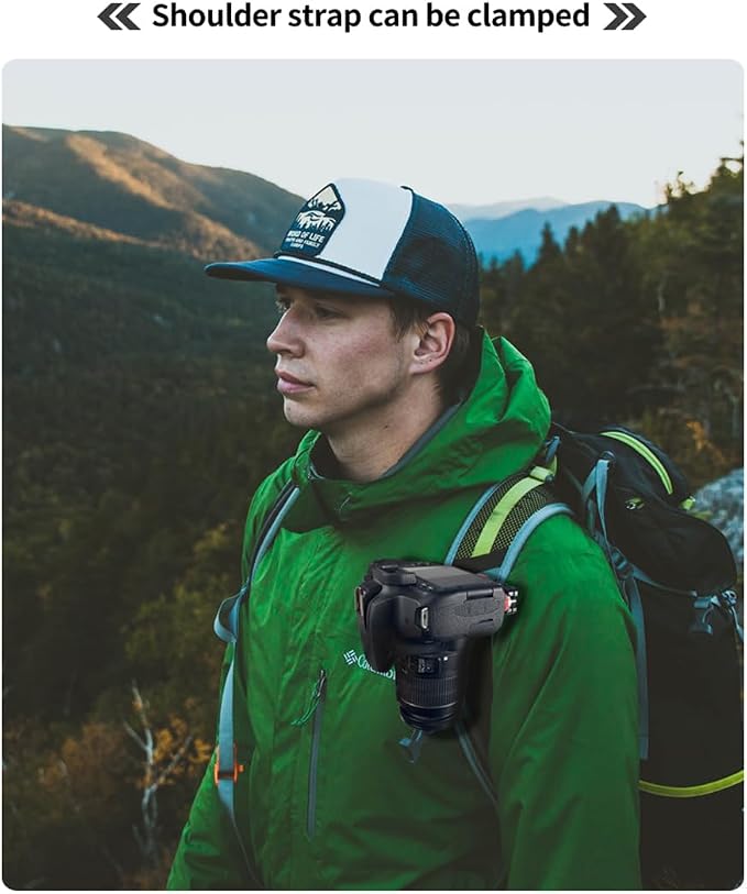 Backpack Camera Clip with Plate Quick Release Capture Clamp System Backpack - Image 6