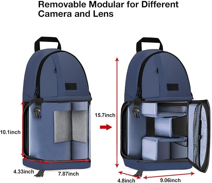 MOSISO Camera Sling Bag, DSLR/SLR/Mirrorless Camera Case Shockproof Photography - Image 6