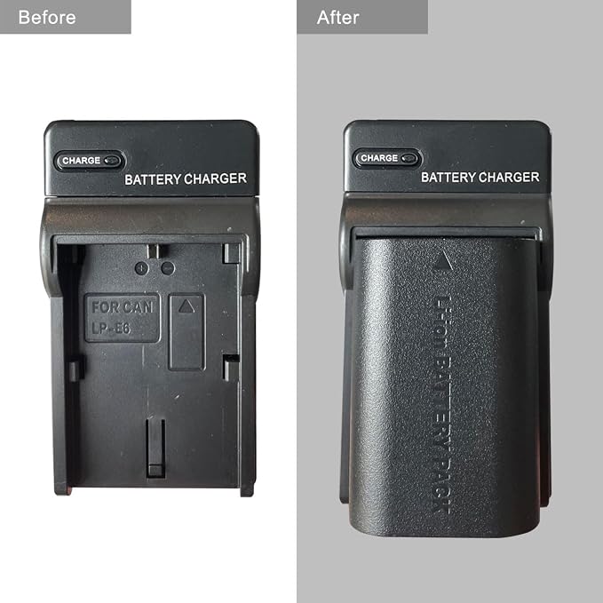 LP-E6 Battery Charger for Canon EOS 70D 80D 90D 6D 60D, 5D Mark IV, 6D Mark II - Image 3