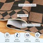 GarveeHome Easy Jute Area Rug 5x7 Washable Rugs - Image 4