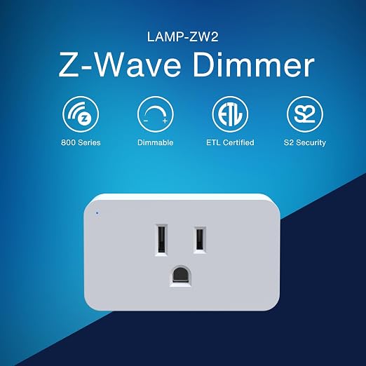 Z-Wave 800 Plug-in Smart Dimmer — Lamp Module - Image 2