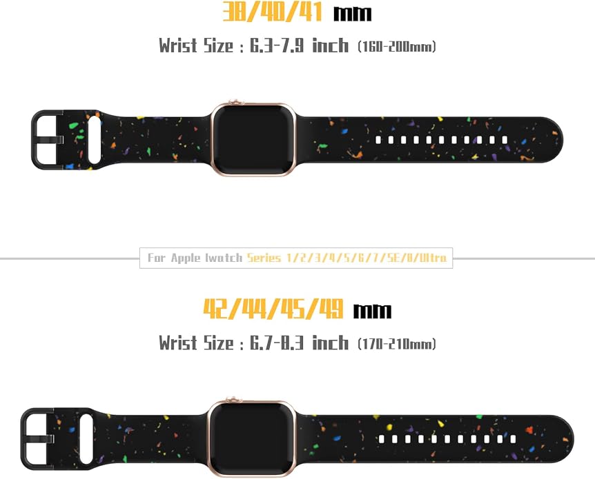 Sport Band Compatible with Apple Watch Bands 49mm 46mm 45mm 44mm 42mm 41mm 40mm - Image 3