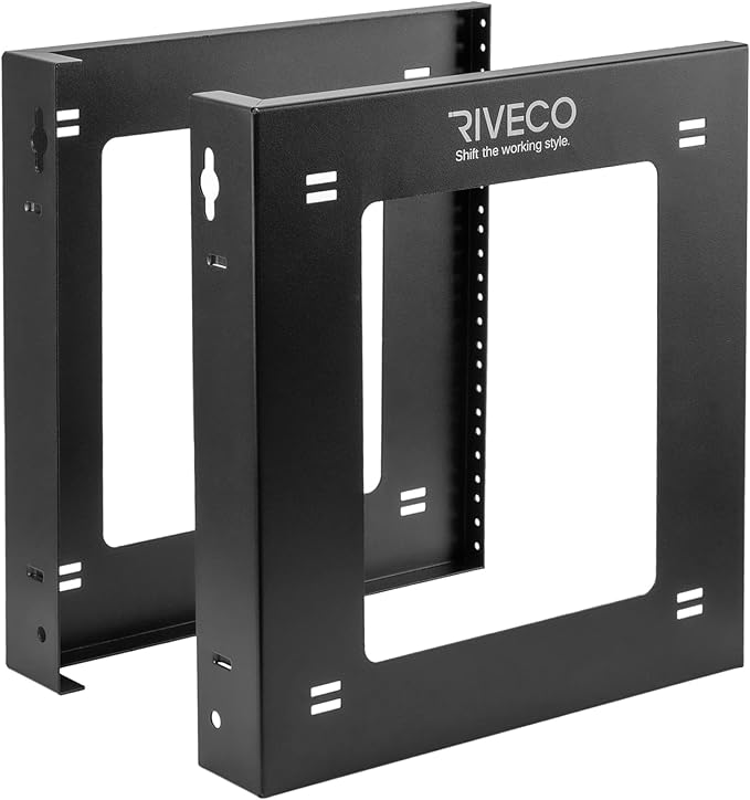 RIVECO 8U Desktop & Wall Mount Rack Assembly Free Seperated 2 Pieces Firm - Image 6