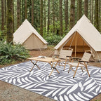 Smiry Outdoor Rug 9x12 ft Waterproof Reversible Leaf Mat - Image 7