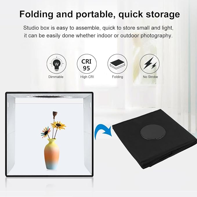 12"x12"x12" Folding Photo Light Box - Image 8