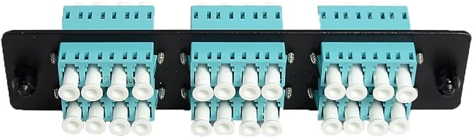RiteAV LGX Footprint Fiber Optic Cable LC Adapter Patch Panel 6 Ports Loaded - Image 3