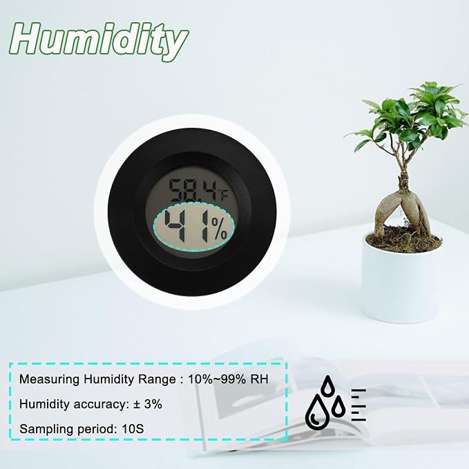 Mini Hygrometer Digital Thermometer Humidity Meter 15 Pack Hygrometer - Image 5