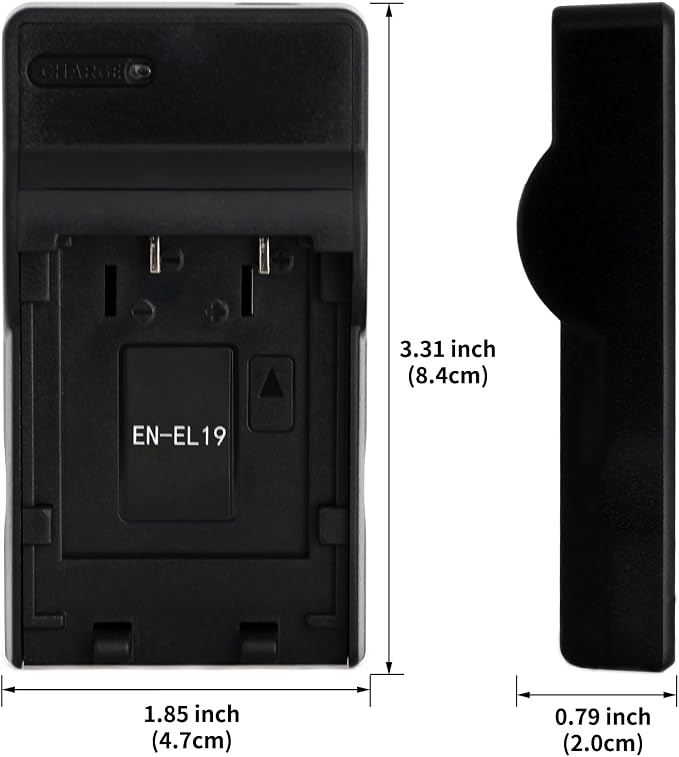Norifon EN-EL19 USB Charger for Nikon Coolpix S33, S6500 Camera and More - Image 3