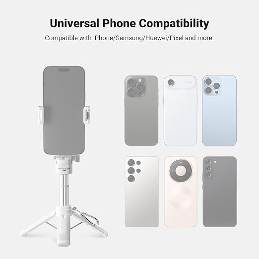 NEEWER Mini Tripod for Phone, Lightweight Foldable Small Selfie Stick Cell - Image 8