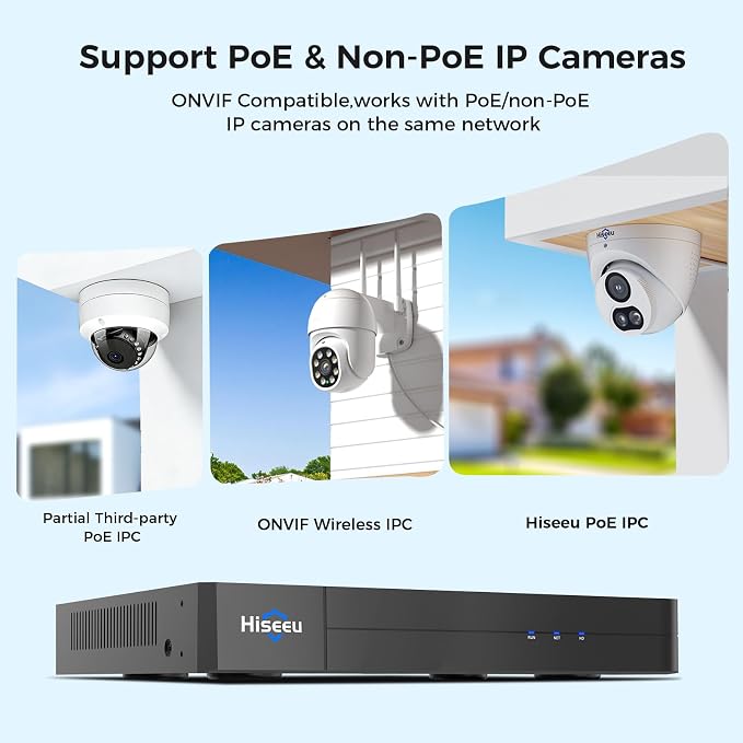 Hiseeu 12MP 32CH PoE NVR Network Video Recorder - Image 4