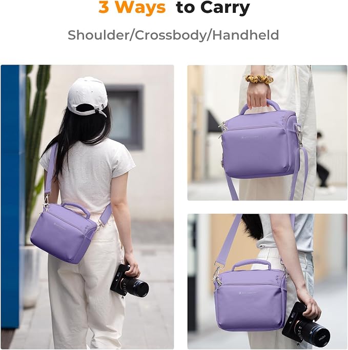 K&F CONCEPT Camera Sling Bag Small Crossbody Camera Case DSLR/SLR/Cute Compact - Image 5