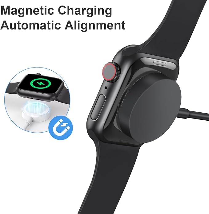 Fast Charger for Apple Watch Charger, Magnetic iWatch Charger to USB A Cable - Image 6