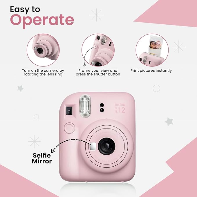 Fujifilm Instant Mini 12 Camera + Accessory Bundle & Compatible Custom Case + - Image 5
