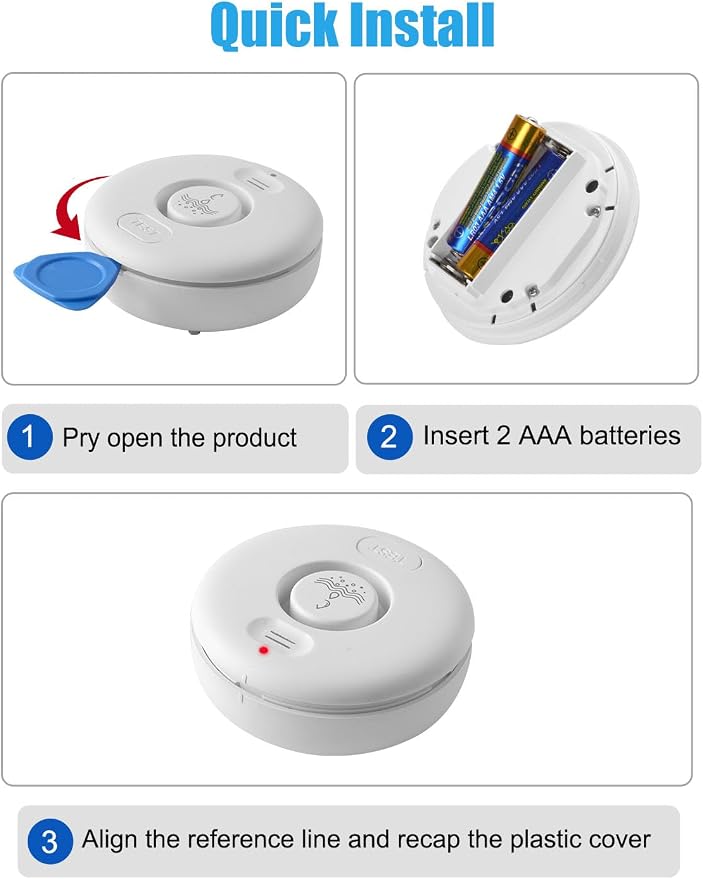 5 Pack Water Leak Alarm Detector, 120dB Loud Alert Water Sensor, IP66 Waterproof - Image 6