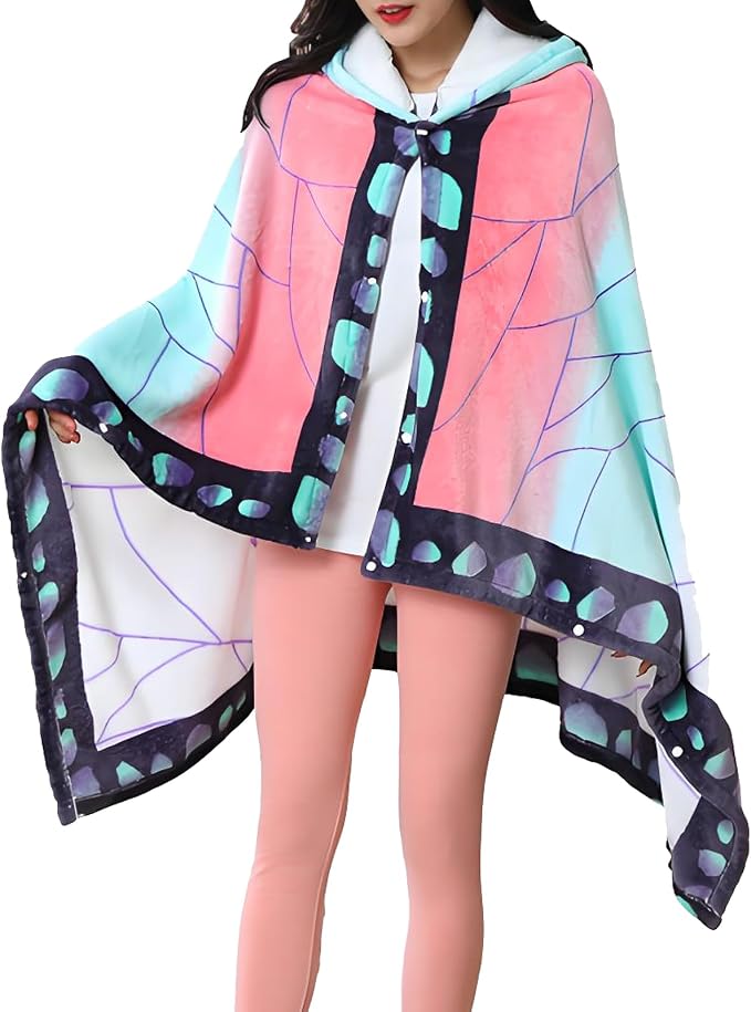 Juejuezi Hooded Wearable Blanket Hoodie Throw Blanket Cloak Cosplay Costume by Juejuezi