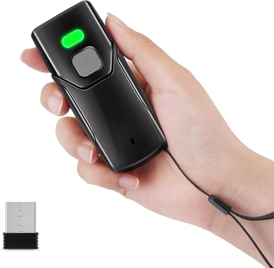 Wireless Barcode Scanner, 1D 2D Bluetooth Bar Code Scanners USB Wired & 4.2 by JRHC