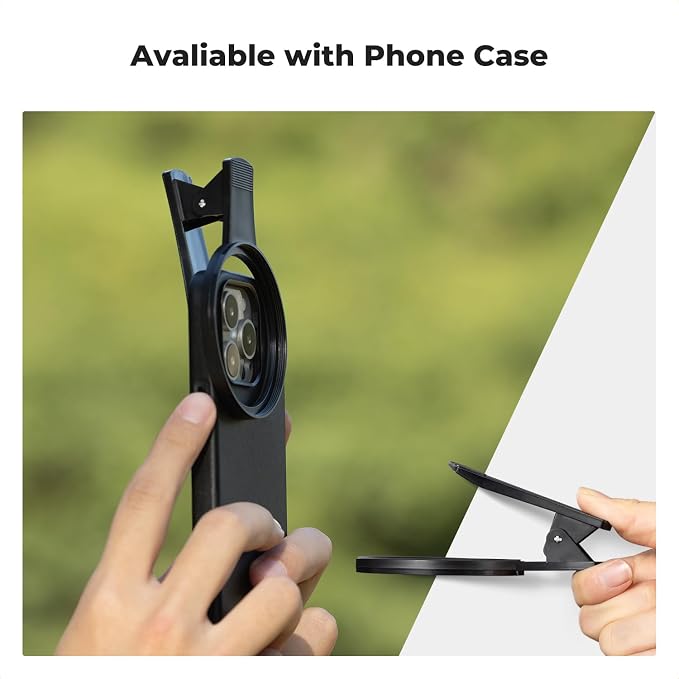 K&F Concept 67mm Thread Clip for Smart Phone, Large Caliber Phone Filter Adapter - Image 3