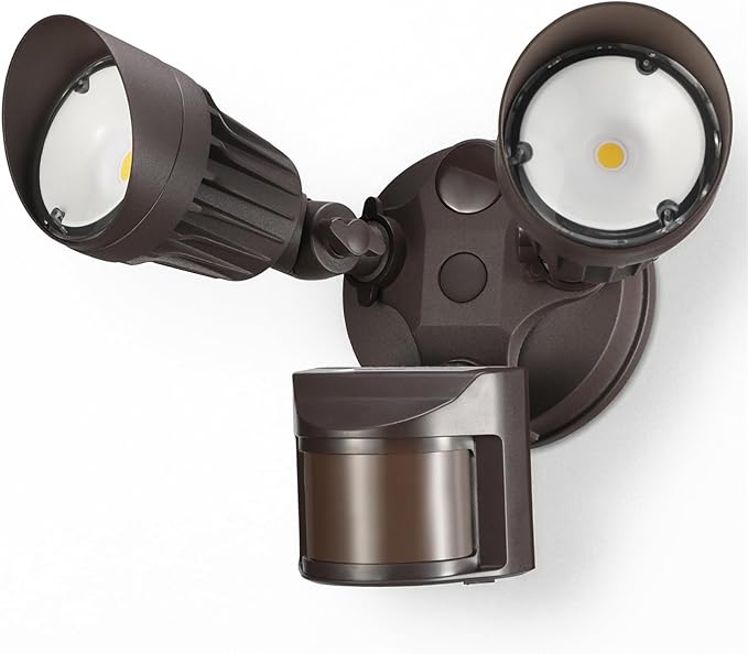 LEONLITE COB LED Security Light, Motion Sensor Outdoor Lights, Dusk to Dawn by LEONLITE