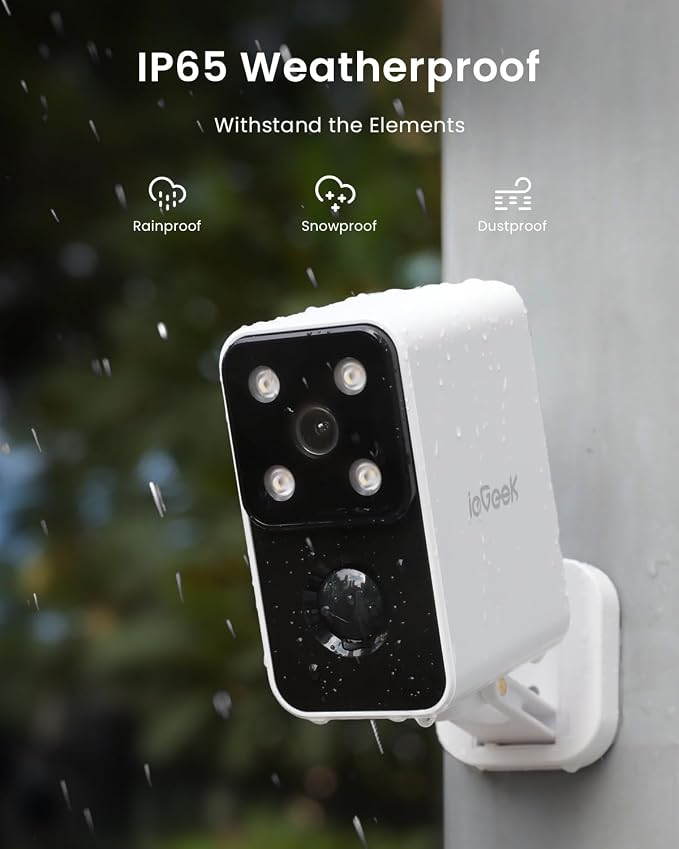 ieGeek Security Cameras Wireless Outdoor Pan Rotating 180° Home Security Cameras - Image 8