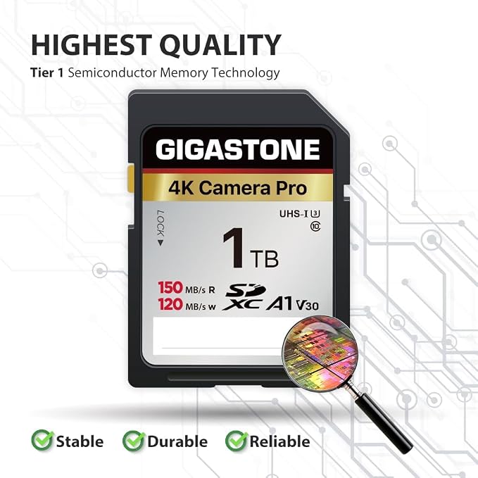 【5-Years Data Recovery】 GIGASTONE 1TB SD Card - Image 7