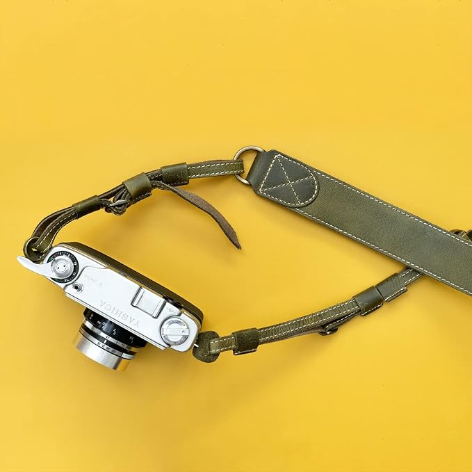 MegaGear SLR, DSLR Sierra Series Genuine Leather Camera Shoulder or Neck Strap - Image 2