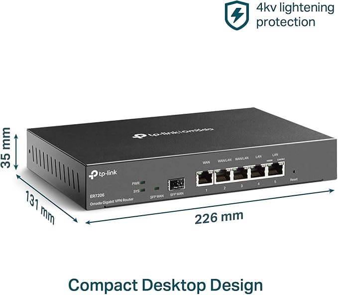 TP-Link ER7206 Multi-WAN Professional Wired Gigabit VPN Router Increased - Image 6