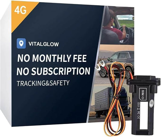 Wired GPS Tracker for Vehicles, No Monthly Fee, No Subscription by VITALGLOW