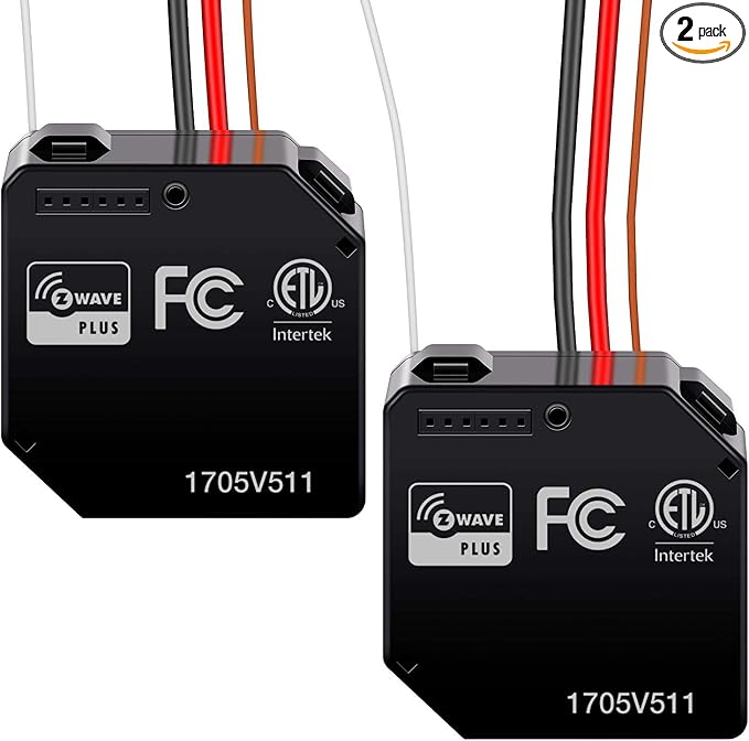 Z-Wave Plus Relay, Hidden Smart Switch Wireless Remote Control to Lights and by ENERWAVE