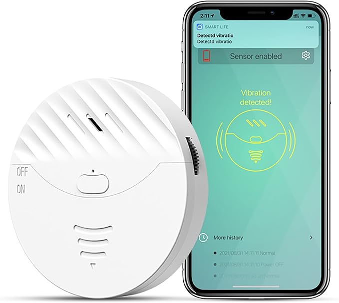WiFi Door Window Alarm: Smart Window Alarm, Vibration Sensors by SENCKIT