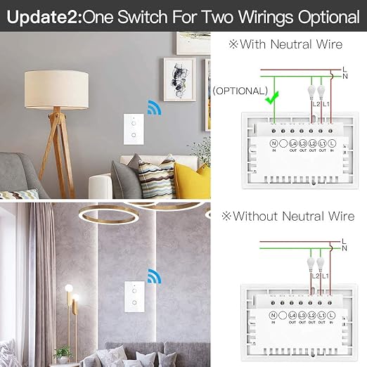 MOES ZigBee Smart Touch Wall Light Switch, Requires Tuya ZigBee Hub, No Neutral - Image 3