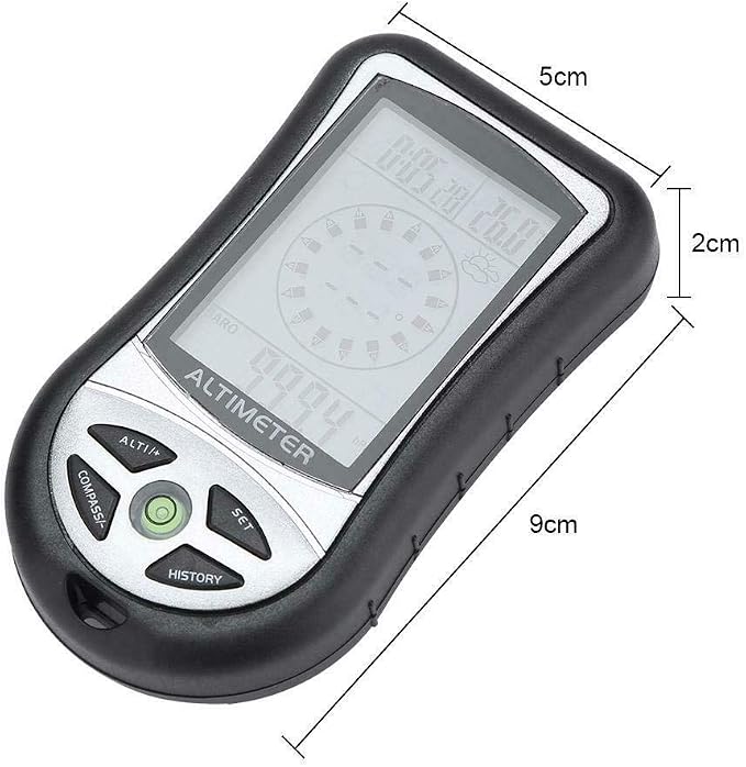 Multi Function Altimeter, 8 in 1 Digital Compass, Thermometer, Hiking Safety - Image 2