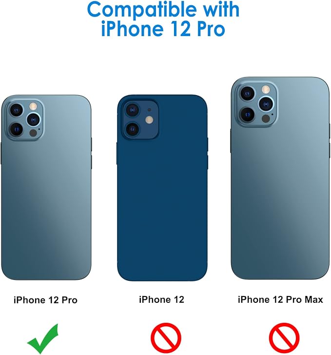 JETech Camera Lens Protector for iPhone 12 Pro 6.1-Inch, 9H Tempered Glass - Image 2