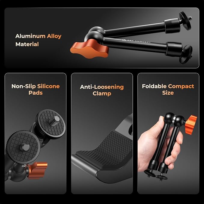 K&F CONCEPT 9.8" Magic Arm Clamp - Image 2