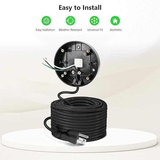 Power Cable and Plug-in Mount for Floodlight Cams Compatible - Image 3