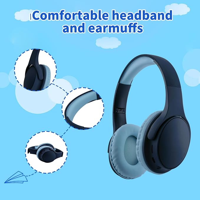 Kids Wireless Headphones, Over Ear Isolation Headphone Foldable - Image 4