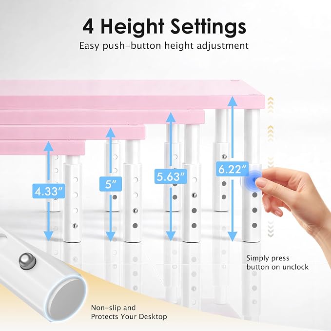 OPNICE Adjustable Computer Monitor Stand Riser - Image 3