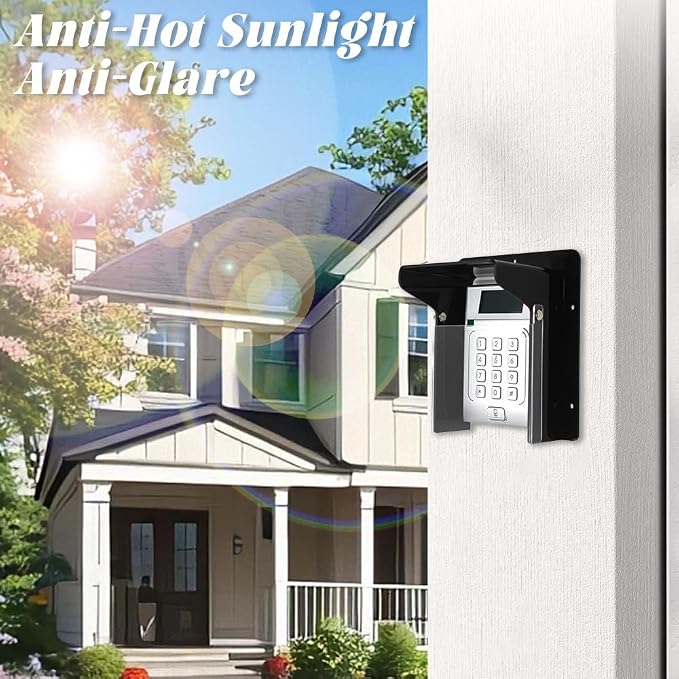 Doorbell Rain Cover, Gate Outdoor Keypad Cover, Universal Flip-Open Rain Shield - Image 2