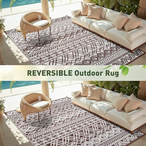 MontVoo Outdoor Rug Carpet Waterproof 5x8 Outdoor Patio Rug Mat Reverisble - Image 6