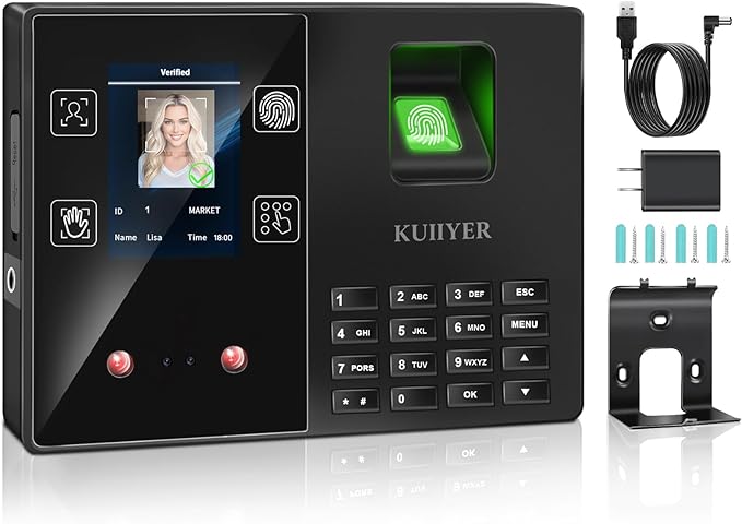 KUIIYER 4 in 1 Employees Time Clocks by KUIIYER
