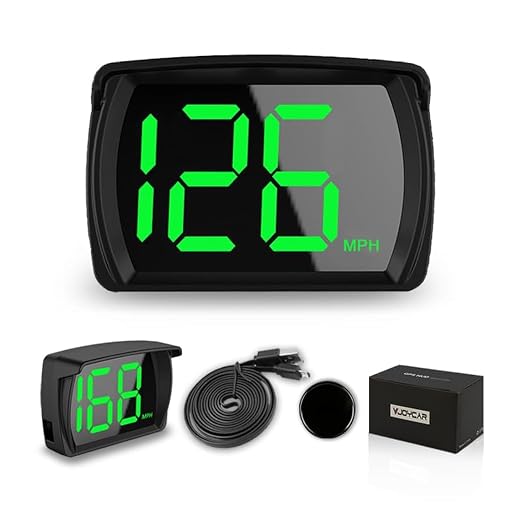 VJOYCAR New Speedometer HUD GPS Digital Speed Meter MPH Speedo Head Up Display by VJOYCAR