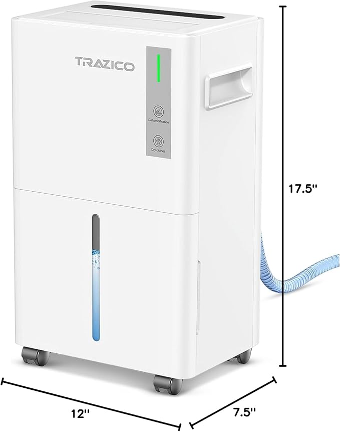 1500 Sq.ft Dehumidifier for Basement, Trazico 21 Pint Quiet Dehumidifiers for - Image 8