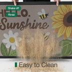 LUMI Outside Welcome Door Mat 32x47, Non-Slip Durable Rubber Easy Clean - Image 6