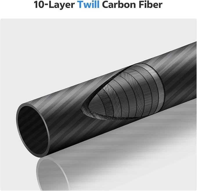 TONYBOO 61" Carbon Fiber Camera Monopod, 28mm 6-Section Height, Portable - Image 5